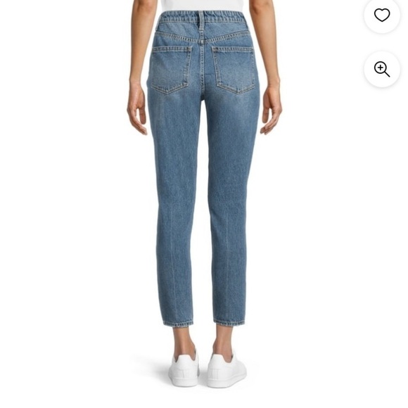 No Boundaries Mom Jeans distressed with patches Size 15 - Picture 2 of 8